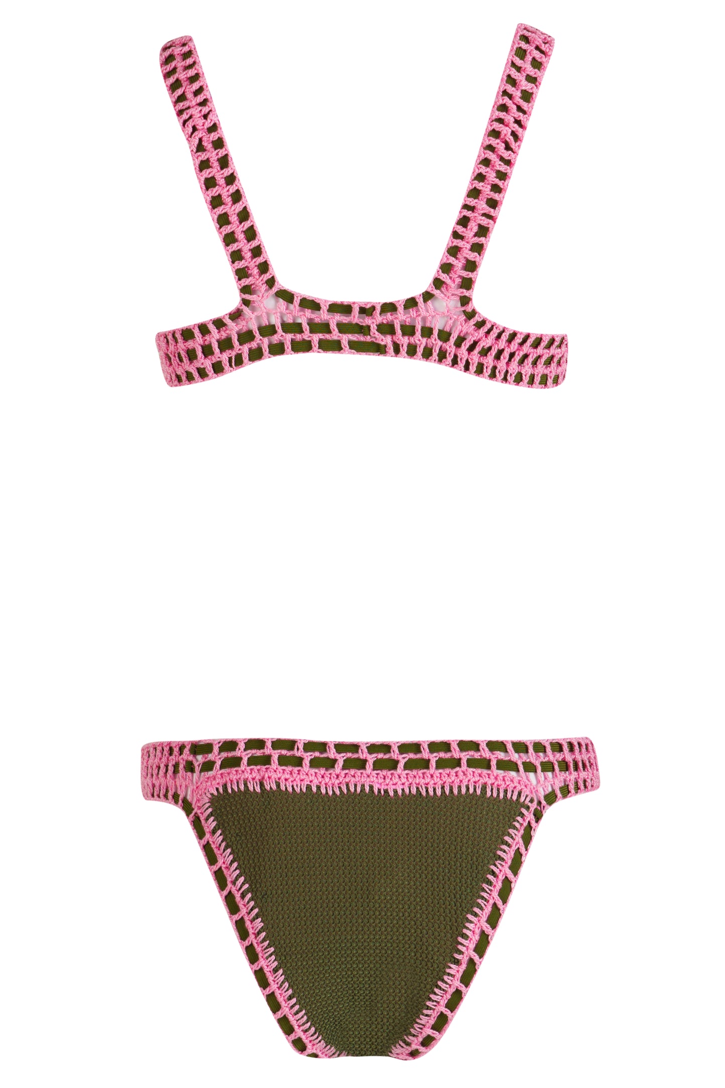 CUBO- OLIVE PINK