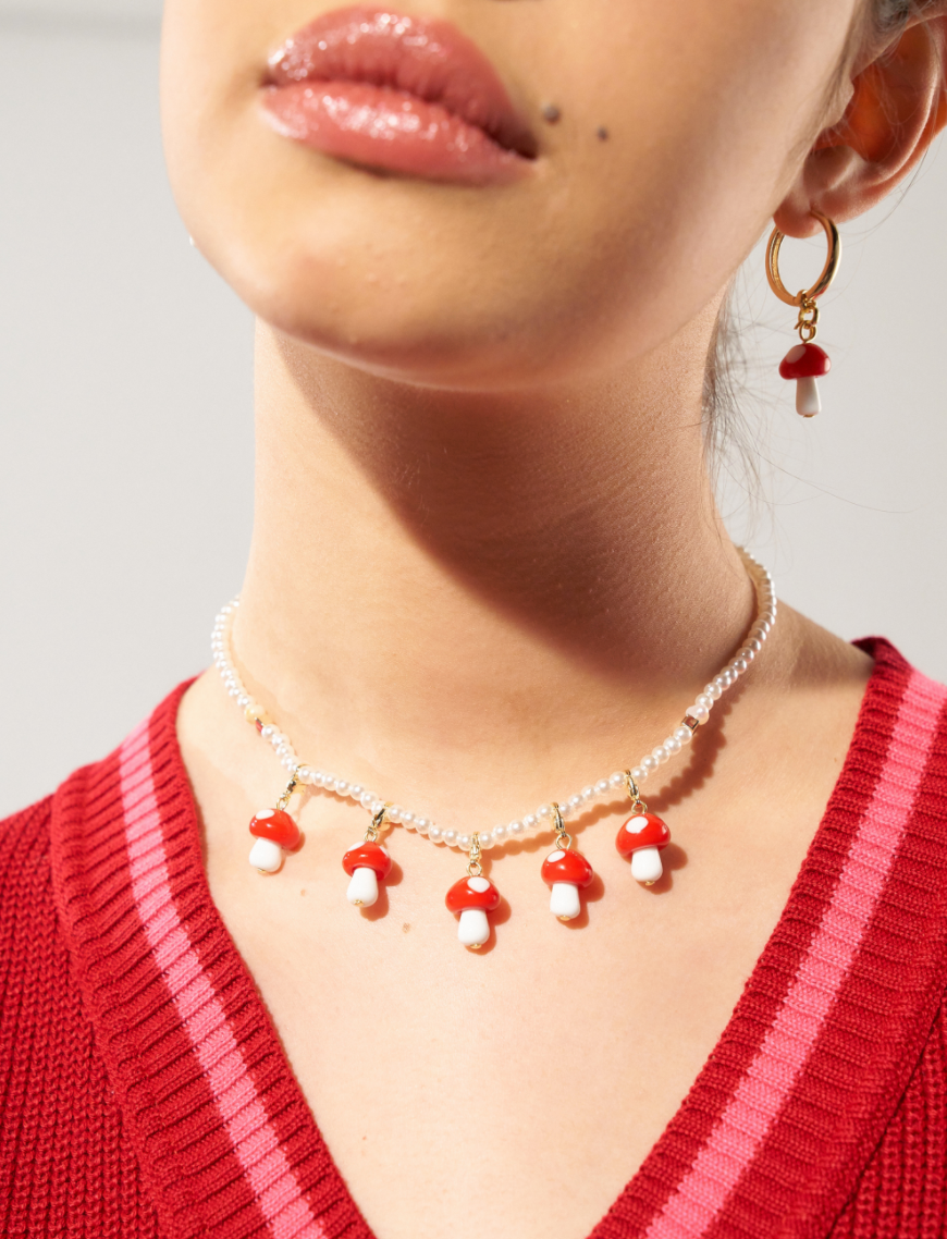 Mushroom Necklace