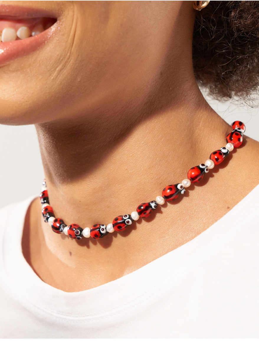 Lady Bug Necklace