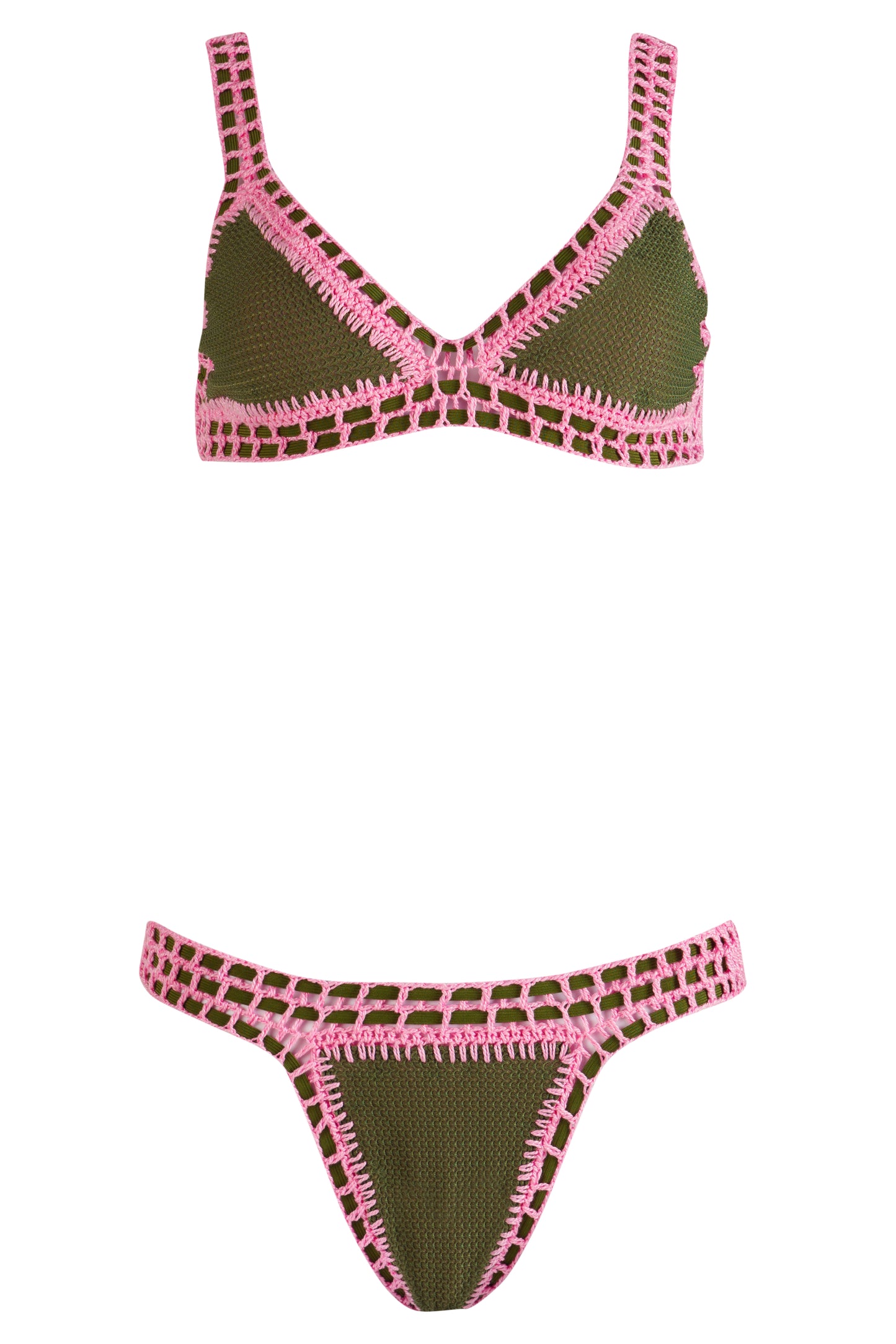 CUBO- OLIVE PINK
