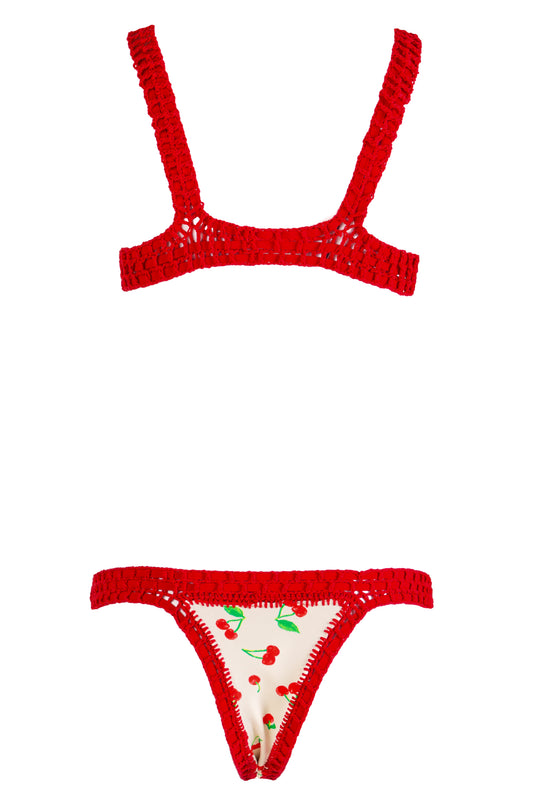 COPACABANA-LYCRA CEREJA