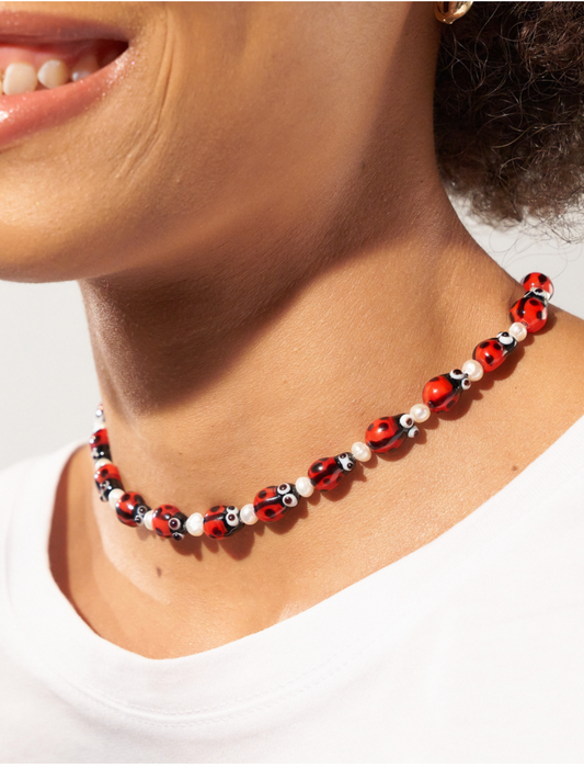 Lady Bug Necklace